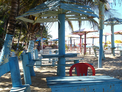 Barracas praia de Prado